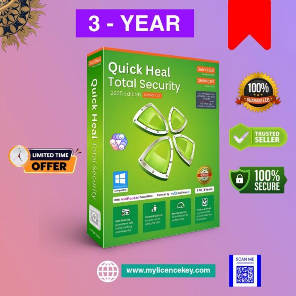 QuickHeal Total Security 2025 - 3 YEAR